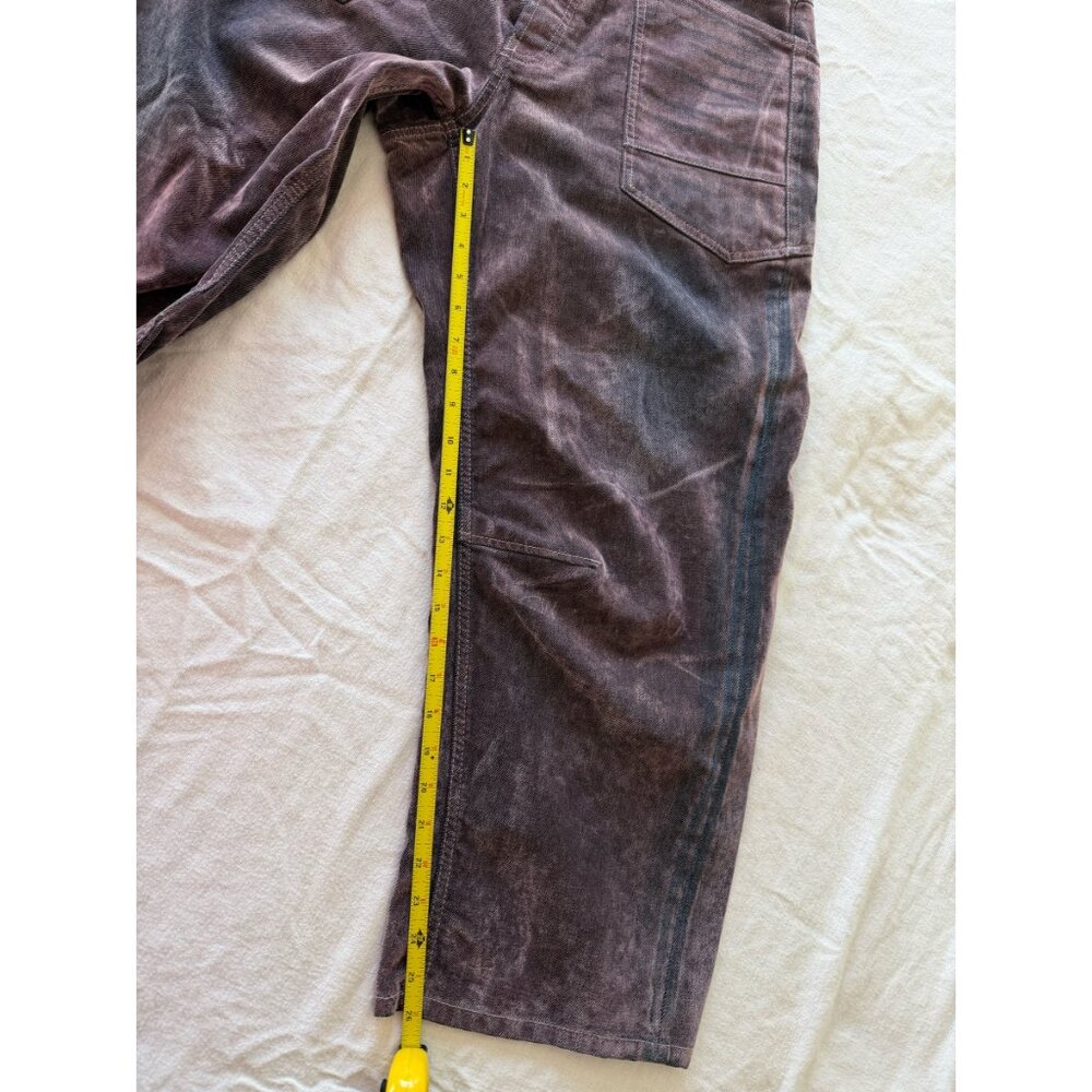 Free People Moxie Flocked Pull On Barrel Jeans We The Free Rope Tie Size 31 - Picture 9 of 9